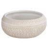 Dehner Keramik-Schale Rustika, Bauchig, Creme -Garten Im Freien 1000074 PR FS 001 SchaleRustikaDehnerExpressHerzig