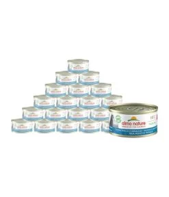 Almo Nature Nassfutter Für Katzen HFC Natural, Thunfisch, Huhn & Käse, 24 X 70 G