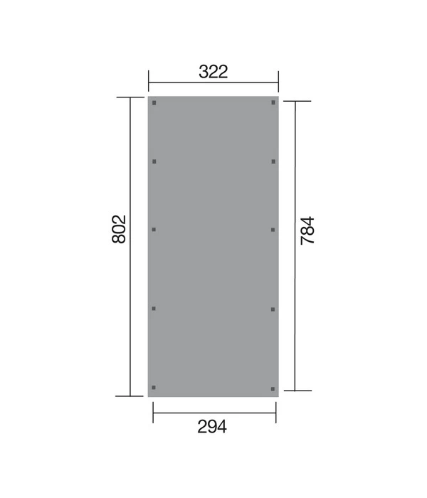 Weka Einzelcarport 617 Gr. 3, Ca. B322/H233/T802 Cm 4 Weka Einzelcarport 617 Gr. 3, Ca. B322/H233/T802 Cm – Bild 2