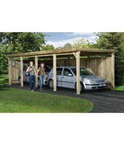 Weka Einzelcarport 617 Gr. 3, Ca. B322/H233/T802 Cm