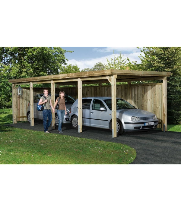 Weka Einzelcarport 617 Gr. 3, Ca. B322/H233/T802 Cm 3 Weka Einzelcarport 617 Gr. 3, Ca. B322/H233/T802 Cm