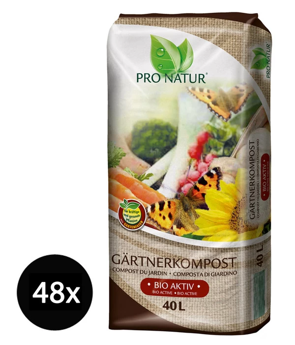 Ziegler Pro Natur Gärtnerkompost, 48 X 40 Liter 3 Ziegler Pro Natur Gärtnerkompost, 48 X 40 Liter