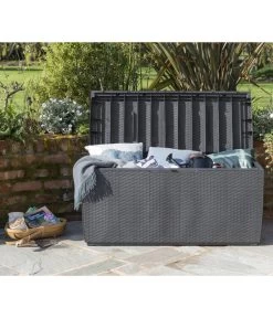 Keter Aufbewahrungsbox Capri, 305 Liter, Ca. B123/H57/T53,5 Cm -Garten Im Freien 2190700 WE MO 001 KeterAufbewahrungsbox