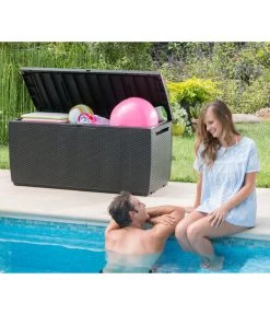 Keter Aufbewahrungsbox Capri, 305 Liter, Ca. B123/H57/T53,5 Cm -Garten Im Freien 2190700 WE MO 003 KeterAufbewahrungsbox