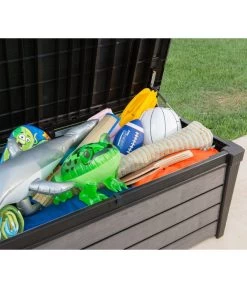 Keter Aufbewahrungsbox Brushwood, 455 Liter, Ca. B145/H60,3/T69,7 Cm -Garten Im Freien 2191161 WE DE 001 KeterAufbewahrungsbox