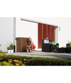 GARANTIA Woody Wandtank 350 L -Garten Im Freien 2469575 WE MO 002 WoodyWandtank350Ldarkwood