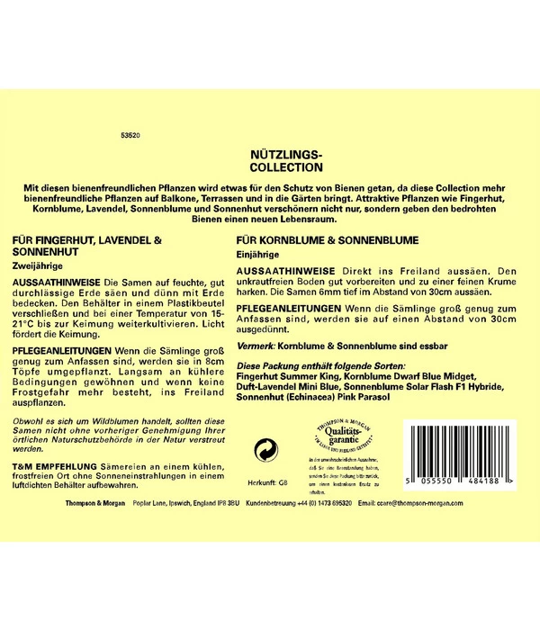 Thompson & Morgan Samen 'Nützlings-Collection' 4 Thompson & Morgan Samen 'Nützlings-Collection' – Bild 2