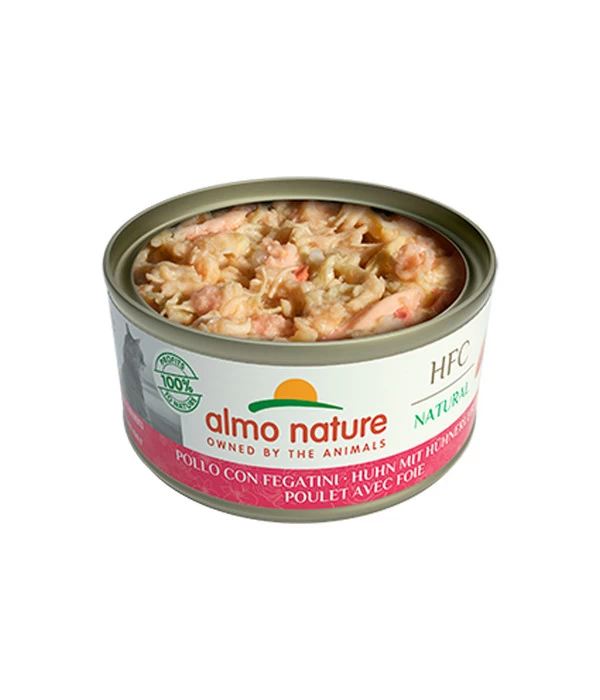 Almo Nature Nassfutter Für Katzen HFC Natural, Huhn Mit Hühnerleber, 24 X 70 G 4 Almo Nature Nassfutter Für Katzen HFC Natural, Huhn Mit Hühnerleber, 24 X 70 G – Bild 2