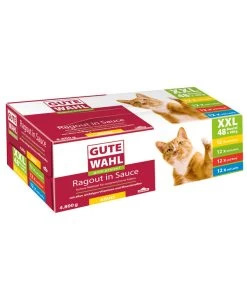 Gute Wahl Nassfutter Für Katzen Ragout In Sauce XXL, 48 X 100 G