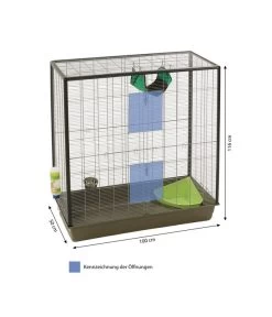 Dehner Nagerkäfig Ratatouille, Ca. B100/H116/T50 Cm 7 Dehner Nagerkäfig Ratatouille, Ca. B100/H116/T50 Cm -Garten Im Freien 2924173 WE BG 001 DehnerMarkenqualitaetKomplettSetRattenN