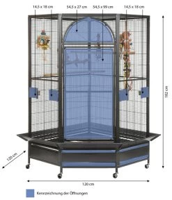 Montana Vogelvoliere Denver II, Antik 15 Montana Vogelvoliere Denver II, Antik -Garten Im Freien 3039435 WE BG 001 NEUPPVoliereDenver2Antik
