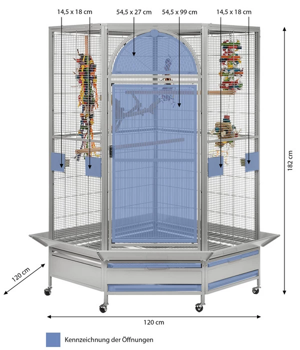 Montana Vogelvoliere Denver II, Platinum 5 Montana Vogelvoliere Denver II, Platinum – Bild 3