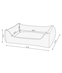 Dehner Lieblinge Kuschelbett Sammy, Rechteckig, Grau 9 Dehner Lieblinge Kuschelbett Sammy, Rechteckig, Grau -Garten Im Freien 3067089 WE BG 001 DehnerKuschelbettSammyrechteckiggrau S