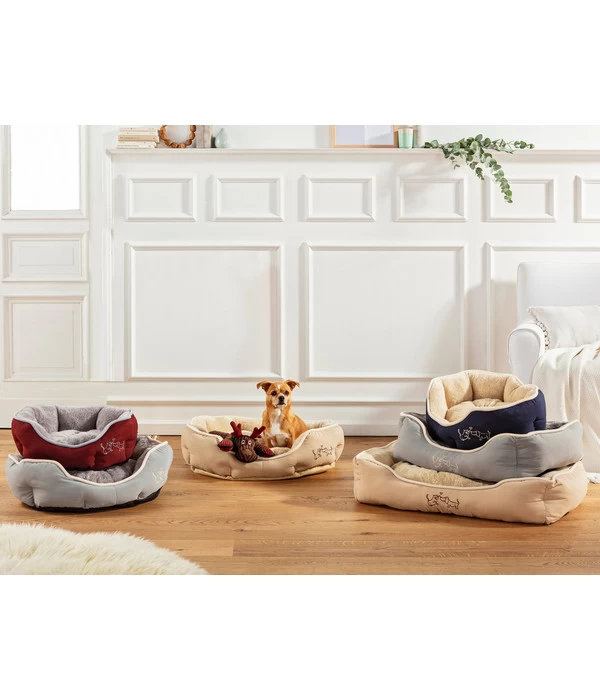 Dehner Lieblinge Kuschelbett Sammy, Rechteckig, Grau 4 Dehner Lieblinge Kuschelbett Sammy, Rechteckig, Grau – Bild 2