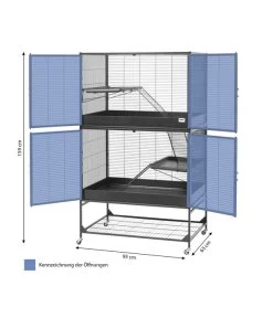 SAVIC Nagerheim Suite Royal 95 Double, Ca. B95/H159/T63 Cm -Garten Im Freien 3479474 WE BG 001 SuiteRoyalDoubleMarine