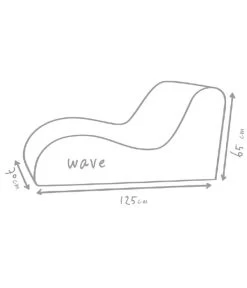 Outbag Outdoor-Sitzsack Wave Plus -Garten Im Freien 3501046 WE DE 002 WavePlusMud