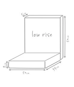 Outbag Niederlehnerpolster Low Rise Plus, Ca. B50/H8/T94 Cm -Garten Im Freien 3510955 WE DE 002 LowRisePlusAnthrazit