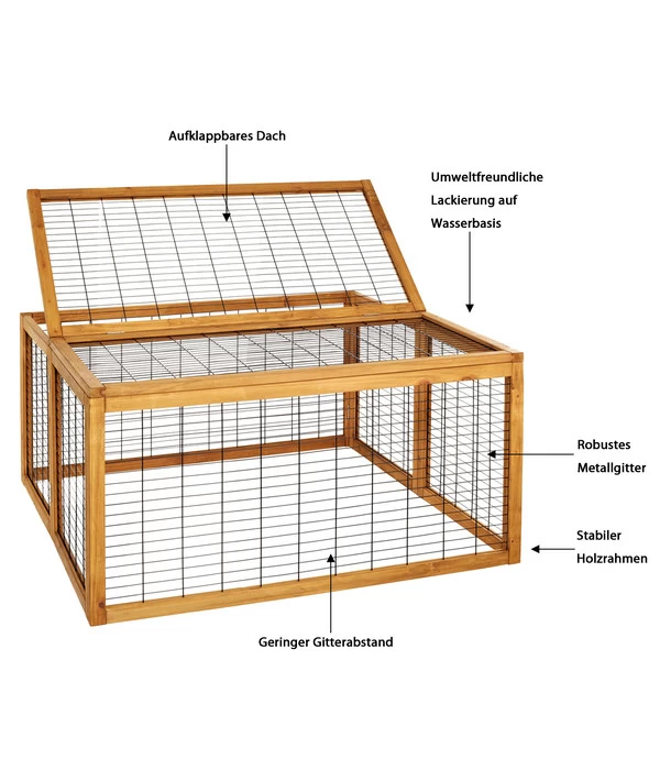 Dehner Freilaufgehege Rolf, Ca. B116/H58/T116 Cm 4 Dehner Freilaufgehege Rolf, Ca. B116/H58/T116 Cm – Bild 2