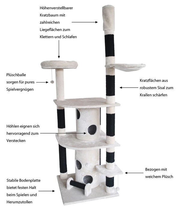 Dehner Kratzbaum Rufus 4 Dehner Kratzbaum Rufus – Bild 2
