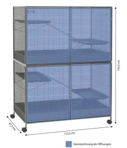 SAVIC Nagerheim Suite Royal XL, Ca. B115,5/H155,5/T67,5 Cm -Garten Im Freien 4190542 WE BG 001 SavicSuiteRoyalXL1