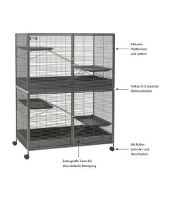 SAVIC Nagerheim Suite Royal XL, Ca. B115,5/H155,5/T67,5 Cm -Garten Im Freien 4190542 WE IG 003 SavicSuiteRoyalXL1
