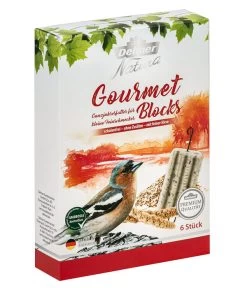 Dehner Natura Premium Wildvogelfutter Gourmet Blocks 5er Mix -Garten Im Freien 4206918 WE FS 001 DehnerNaturaWildvogelfutterGourmetBlocksHirse 1