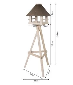 Dehner Natura Futterhaus Matterhorn, Inkl. Ständer, Ca. B60/H140/T60 Cm 7 Dehner Natura Futterhaus Matterhorn, Inkl. Ständer, Ca. B60/H140/T60 Cm -Garten Im Freien 4371464 WE BG 001 DehnerNaturaWildvogelfutterhausMatterhorn