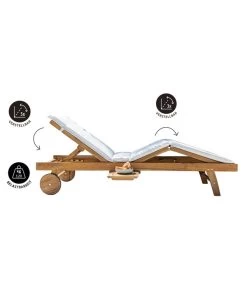 Dehner Rollliege Ravenna, Ca. B70/H89/T200 Cm 20 Dehner Rollliege Ravenna, Ca. B70/H89/T200 Cm -Garten Im Freien 4407086 WE FS 003 RollliegeRavenna