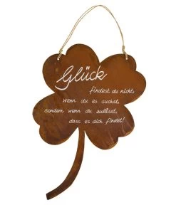 Badeko Metall-Kleeblatt Glück, B47/H30 Cm