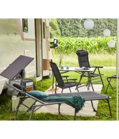 Siena Garden Campingliege Premium, Anthrazit, Ca. B69/H43/T200 Cm -Garten Im Freien 6603047 WE MO 002 SienaGardenCampingliegePremiumAnthrazit