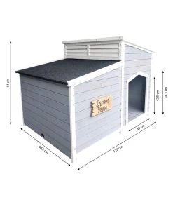 Dehner Lieblinge Hundehütte Balu, Ca. B128/H91/T88,5 Cm 13 Dehner Lieblinge Hundehütte Balu, Ca. B128/H91/T88,5 Cm -Garten Im Freien 6607295 WE BG 001 DehnerLieblingeHundehausBalu