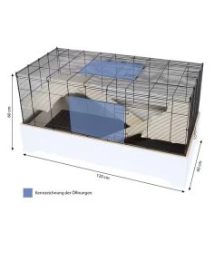 Skyline Nagerkäfig Maximus 120, Ca. B120/H60/T60 Cm -Garten Im Freien 6650055 WE BG 001 SkyNHMaximus120Ratte