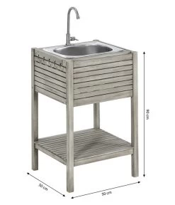 Dehner Spülschrank Southampton, Ca. B50/H90/T50 Cm 15 Dehner Spülschrank Southampton, Ca. B50/H90/T50 Cm -Garten Im Freien 6713762 WE BG 001 SpuelschrankSouthamptonNEU