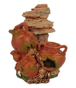 ORBIT® Aquariumdeko Fässer Mit Felsen