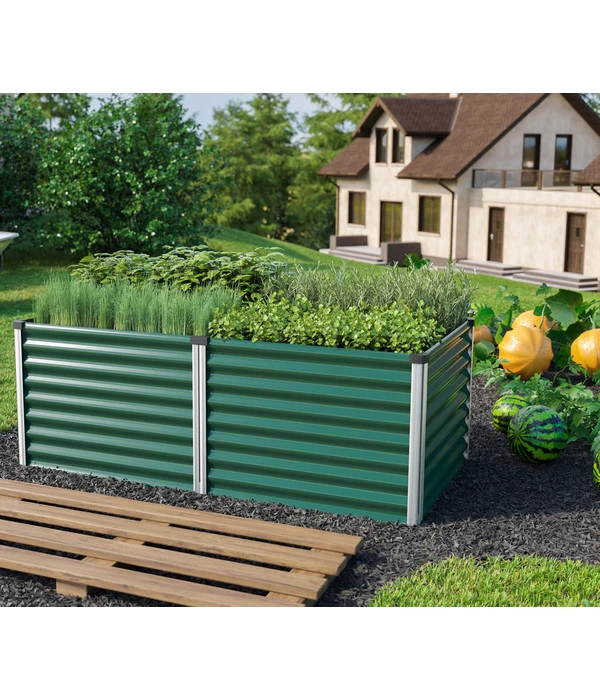 Vitavia Hochbeet Oslo, Seegras/alu 4 Vitavia Hochbeet Oslo, Seegras/alu – Bild 2