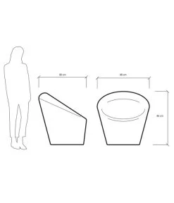 Farmet Kunststoff-Gartensessel Happy, Fluoreszierend -Garten Im Freien 6884449 WE DE 001 Sesselhappyhellblau