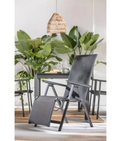 Dehner Relaxsessel Cleveland, Dunkelgrau -Garten Im Freien 6894158 WE MO 001 RelaxsesselClevelandGrau