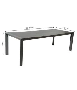 Dehner Ausziehtisch Cleveland, Ca. B160-240/H76/T101 Cm 7 Dehner Ausziehtisch Cleveland, Ca. B160-240/H76/T101 Cm -Garten Im Freien 6895379 WE BG 001 AusziehtischClevelandNEU