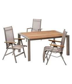 Dehner Holz-Ausziehtisch Cleveland, Ca. B160-240/H76/T101 Cm -Garten Im Freien 6895387 WE FS 004 AusziehtischClevelandGrauNEU
