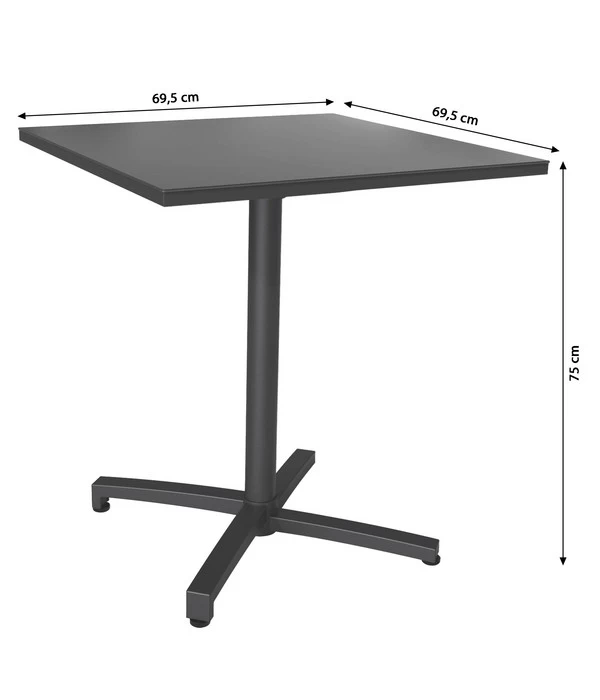 Dehner Klapptisch Riverside, Ca. B69,5/H75/T69,5 Cm 8 Dehner Klapptisch Riverside, Ca. B69,5/H75/T69,5 Cm – Bild 6