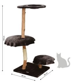 Dehner Premium Lovely Kratzbaum Klettern & Rasten, Ca. B58/H138/T58 Cm -Garten Im Freien 6903181 WE BG 001 DehnerLovelyKatzenkratzbaumKletternRasten