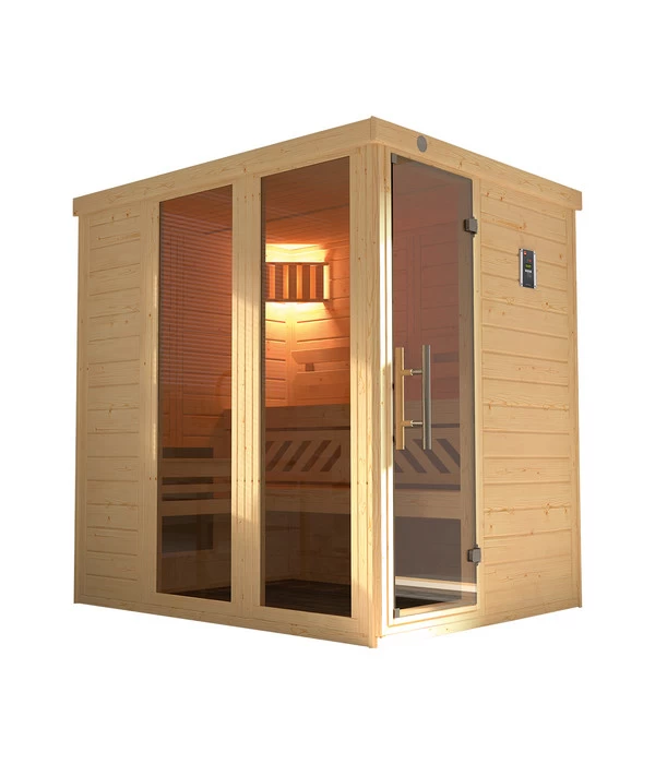 Weka Sauna Kemi Panorama Inkl. Ofen, Ca. B162/H200/T193 Cm 3 Weka Sauna Kemi Panorama Inkl. Ofen, Ca. B162/H200/T193 Cm