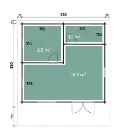 Wolff Finnhaus Gartenhaus Lappland 70-B XL, Inkl. Schlafboden, Ca. B580/H351/T670 Cm -Garten Im Freien 6931240 WE DE 001 FinnhausBBHLappland70B