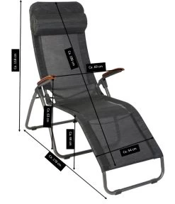 Sungörl Bäderliege Dreamliner Amazing Deluxe, Ca. B69/H118/T176 Cm -Garten Im Freien 6935183 WE DE 001 BaederliegeDEamlAmazing