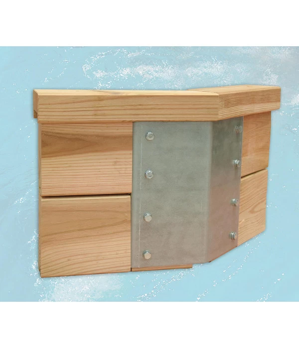 Weka Massivholzpool 595 Gr. 2, Ca. B650/H201/T490 Cm, Folie Blau – Bild 4