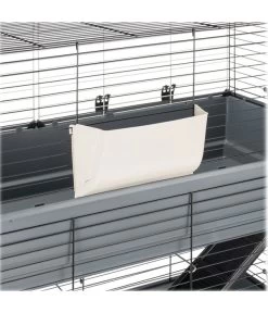 Ferplast Nagerheim Rabbit 120 Double, Grau, Ca. B118/H117/T58 Cm -Garten Im Freien 6953160 WE DE 004 FerplastNagerKRabbit120DoubleM