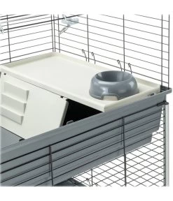 Ferplast Nagerheim Rabbit 120 Double, Grau, Ca. B118/H117/T58 Cm -Garten Im Freien 6953160 WE DE 006 FerplastNagerKRabbit120DoubleM