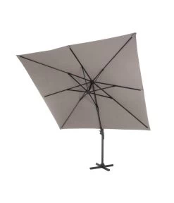 Siena Garden Ampelschirm California N+, Quadratisch, Ca. B250/T250 Cm -Garten Im Freien 6987945 WE FS 004 SienaGardenAmpelschirm250x250cmTaupe