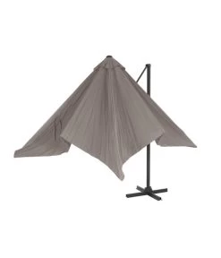 Siena Garden Ampelschirm California N+, Quadratisch, Ca. B250/T250 Cm -Garten Im Freien 6987945 WE FS 008 SienaGardenAmpelschirm250x250cmTaupe