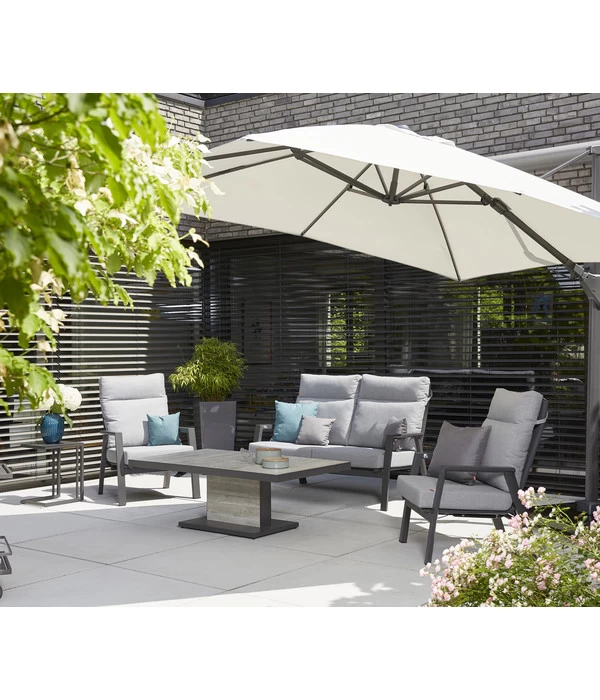 Siena Garden Ampelschirm Sunset N+, Quadratisch, Ca. B300/T300 Cm 8 Siena Garden Ampelschirm Sunset N+, Quadratisch, Ca. B300/T300 Cm – Bild 6